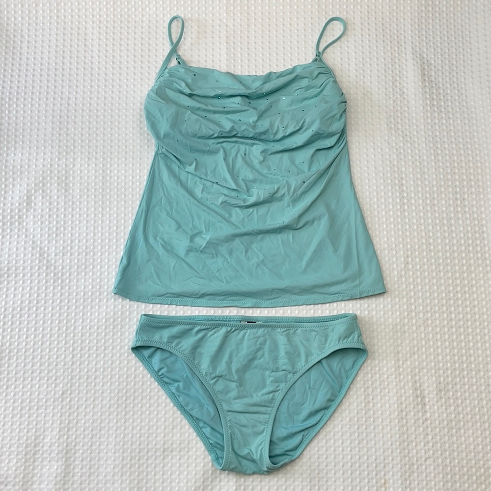 DKNY Rhinestone Studded Tankini size 8